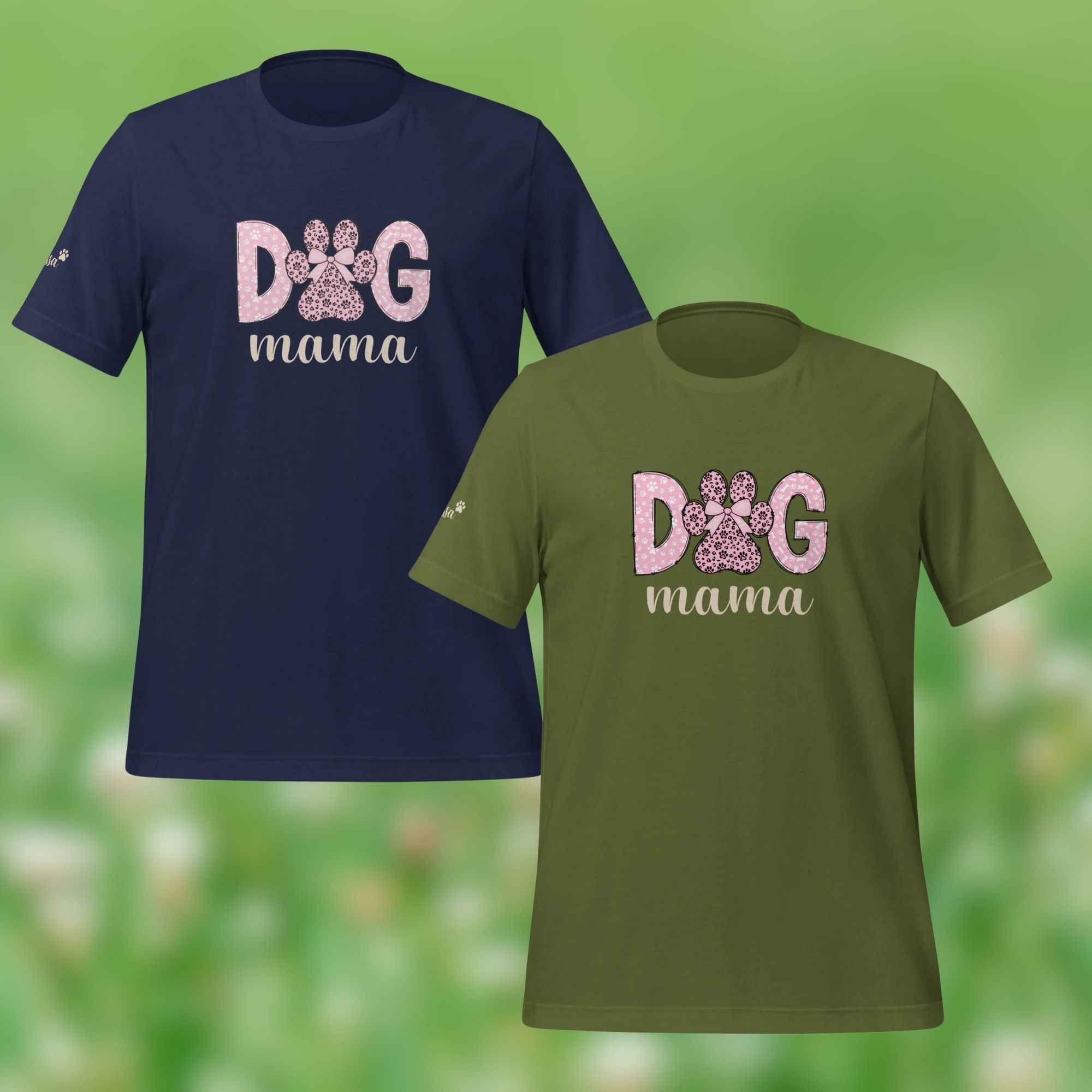 Dog mama t-särk koeraomanikule kingiidee personaalne koera nime peale trükkimine