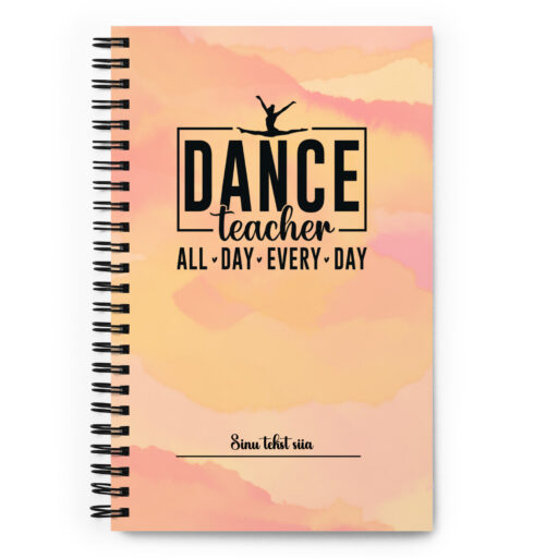 Kingitus tantsuõpetajale personaalne märkmik nimeline