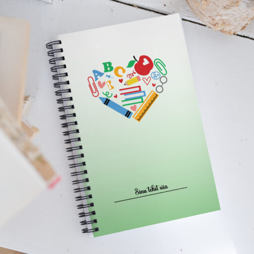 Personaliseeritav nimeline märkmik õpetajale - kingiidee