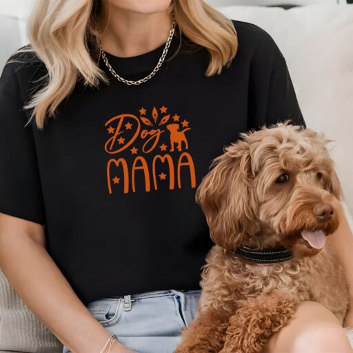Dog mama naiste t-särk koera nimega