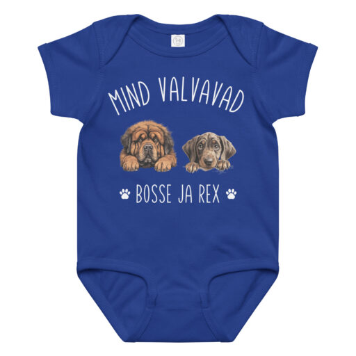 Minu koer valvab - personaliseeritav beebibodi (nimi + koerapilt) kingiidee katsikuks