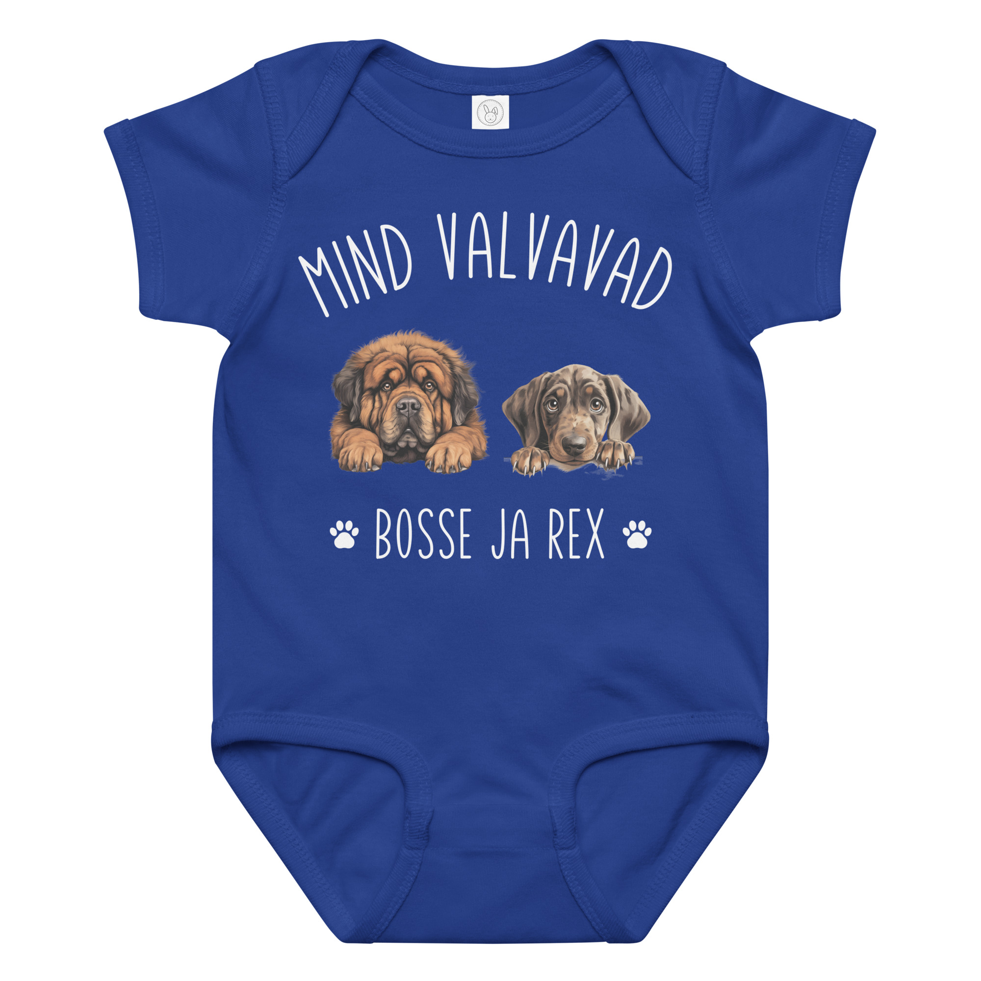 Minu koer valvab - personaliseeritav beebibodi (nimi + koerapilt) kingiidee katsikuks