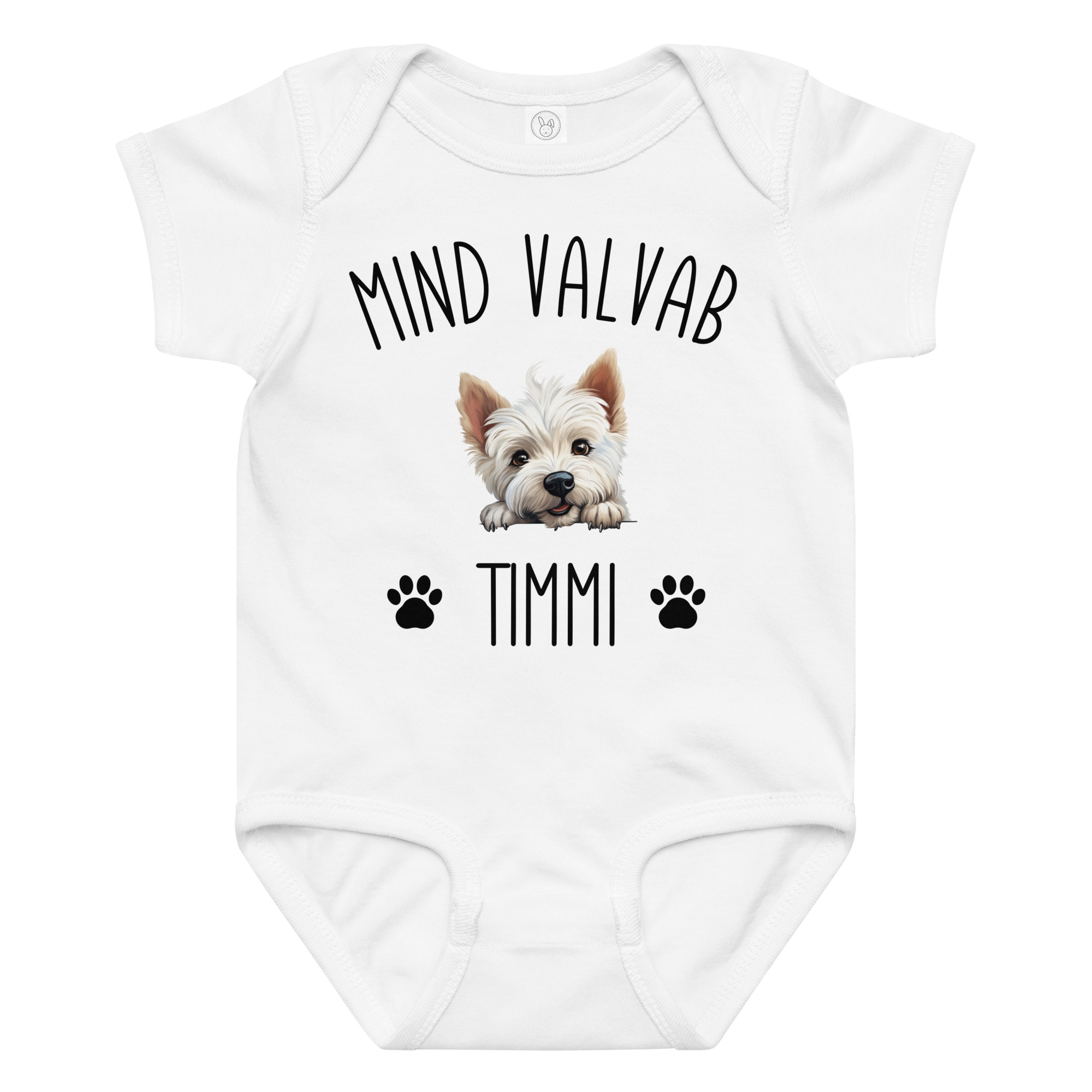 Minu koer valvab - personaliseeritav beebibodi (nimi + koerapilt) kingiidee katsikuks