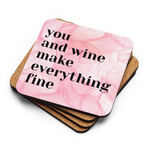 Klaasialus "You and wine make everything fine" - kingiidee sõbrapäevaks