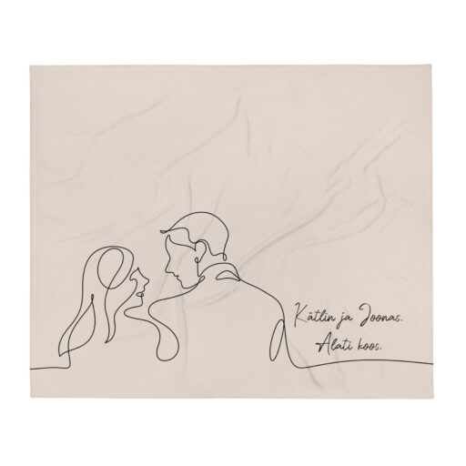 Personaalne pleed teie nimedega - kingitus mehele või naisele sõbrapäevaks