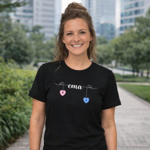 Ema t-särk laste nimetähtedega